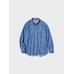 Джинсовая Верхняя Рубашка Oversize цвет: Синий