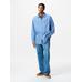 Джинсовая Верхняя Рубашка Oversize цвет: Синий