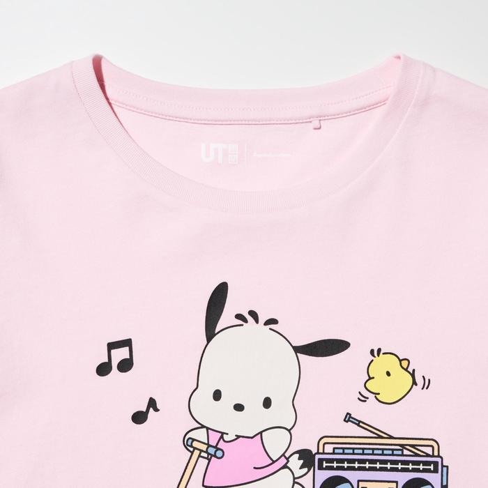 Детская укороченная футболка Sanrio Characters UT цвет: Розовый