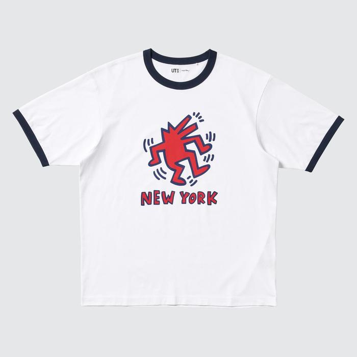 Keith Haring UT / Свободная Футболка цвет: Белый