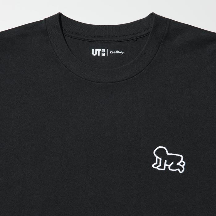 Keith Haring UT / Свободная Футболка цвет: Чёрный