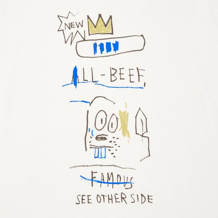 Футболка Jean-Michel Basquiat Свободного Кроя цвет: Молочный