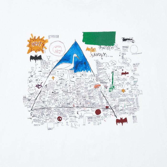 Футболка Jean-Michel Basquiat Свободного Кроя цвет: Белый