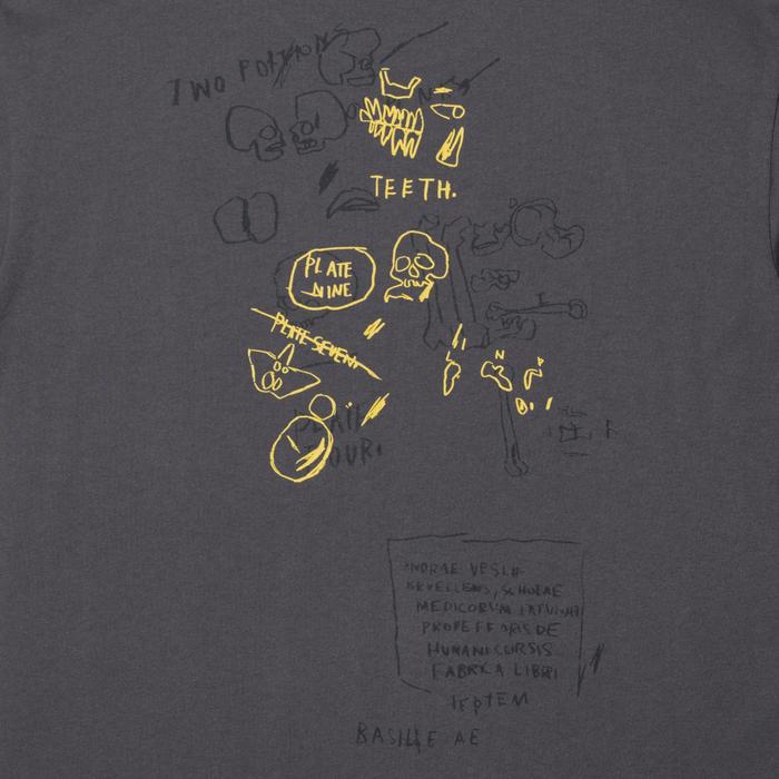 Футболка Jean-Michel Basquiat Свободного Кроя цвет: Тёмно-серый