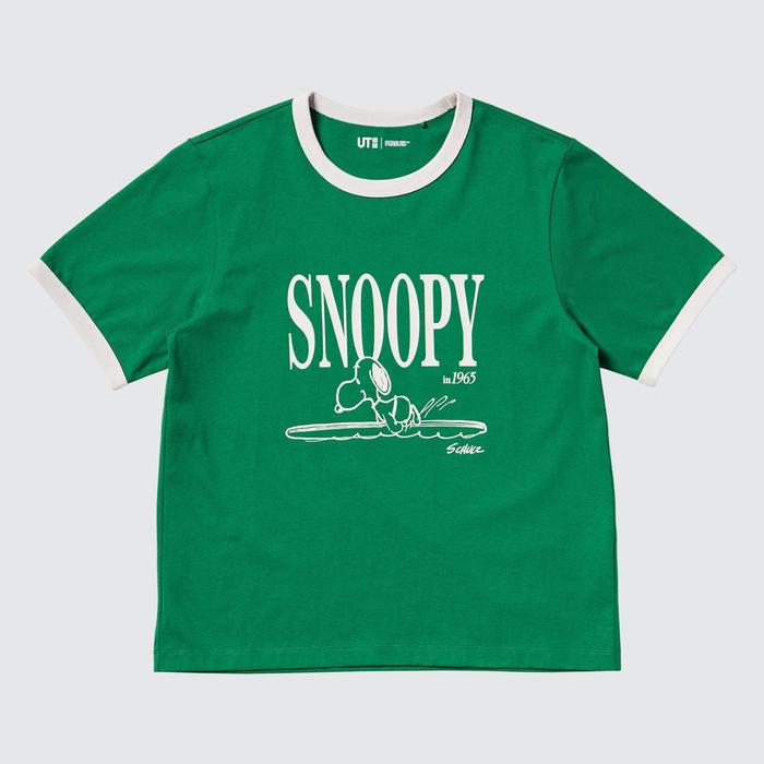 Футболка Peanuts UT цвет: Зелёный