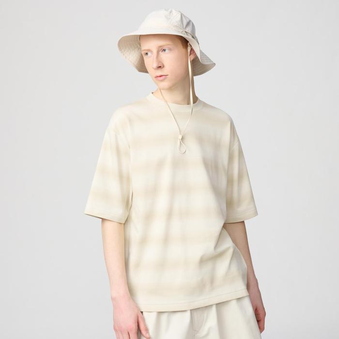 Футболка AIRism Oversize в Полоску цвет: Натуральный
