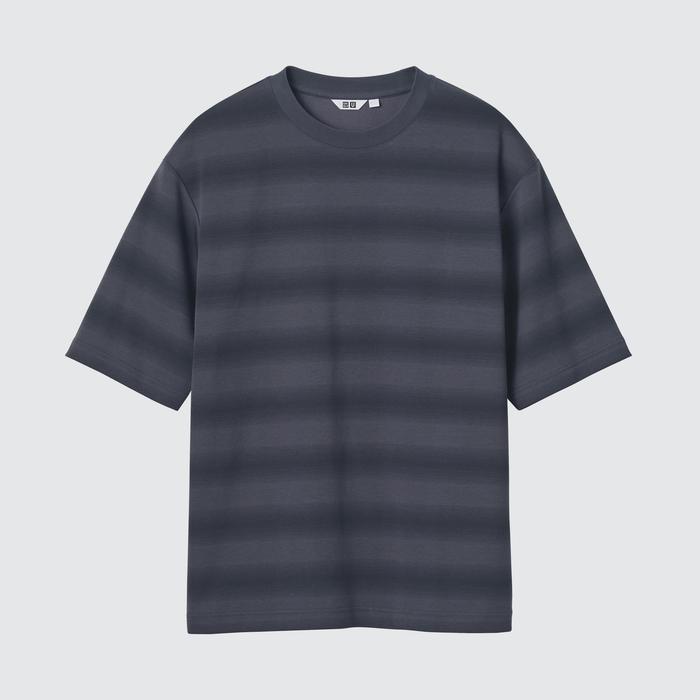 Футболка AIRism Oversize в Полоску цвет: Натуральный