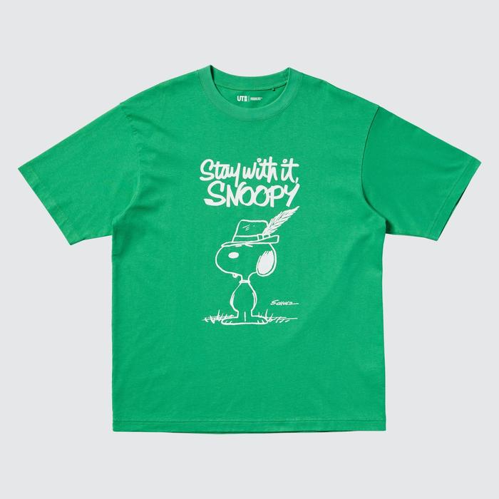 Peanuts Oversize Fit футболка цвет: Зелёный