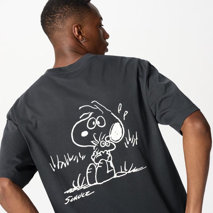 Peanuts Oversize Fit футболка цвет: Тёмно-серый