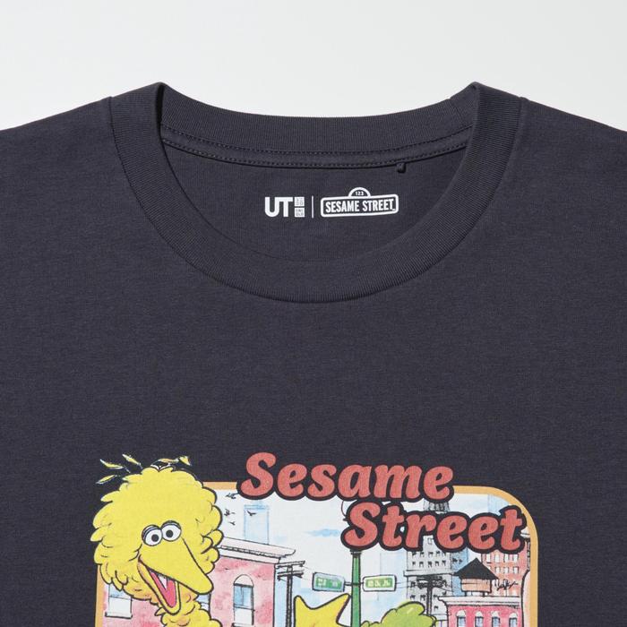 Sesame Street UT / Свободная Футболка цвет: Тёмно-серый