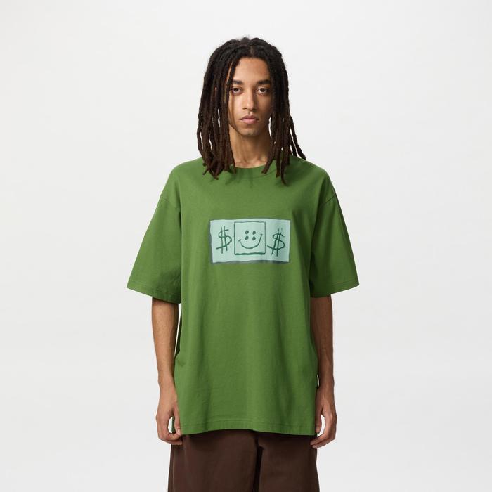 Футболка Спанч Боб x Cactus Plant Flea Market Oversize цвет: Оливковый