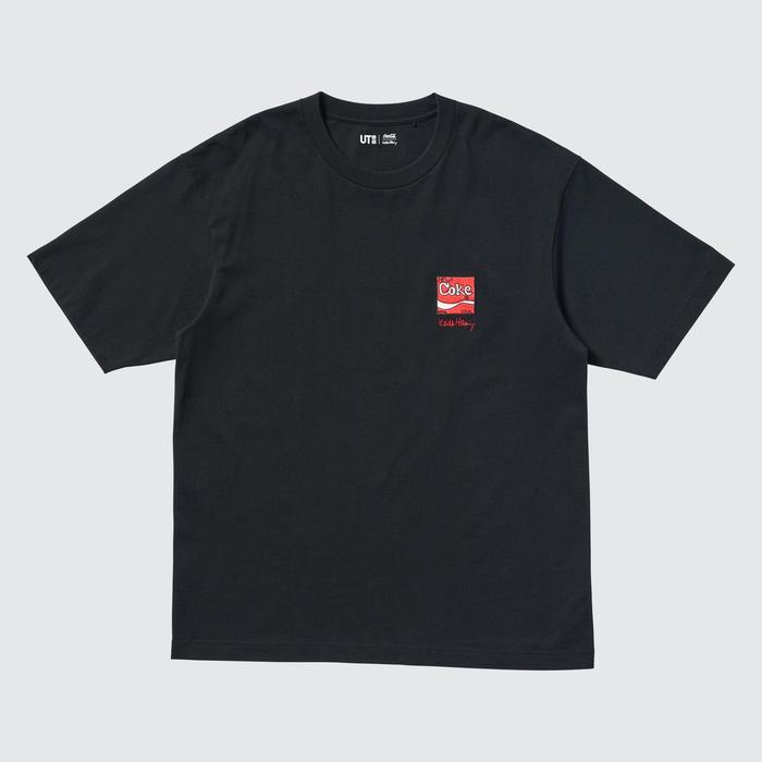 Keith Haring X Coca-Cola Футболка Свободного Кроя цвет: Чёрный