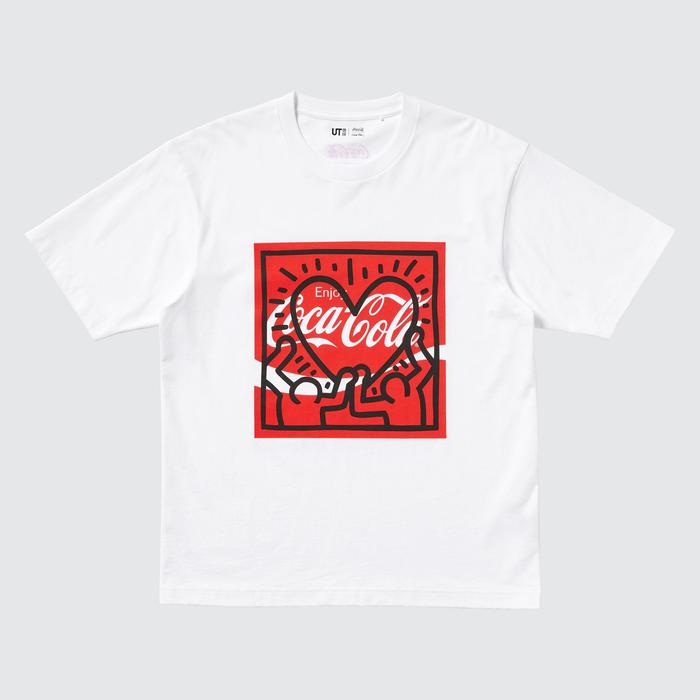 Keith Haring X Coca-Cola Футболка Свободного Кроя цвет: Белый