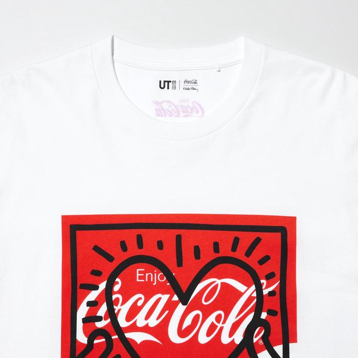 Keith Haring X Coca-Cola Футболка Свободного Кроя цвет: Белый