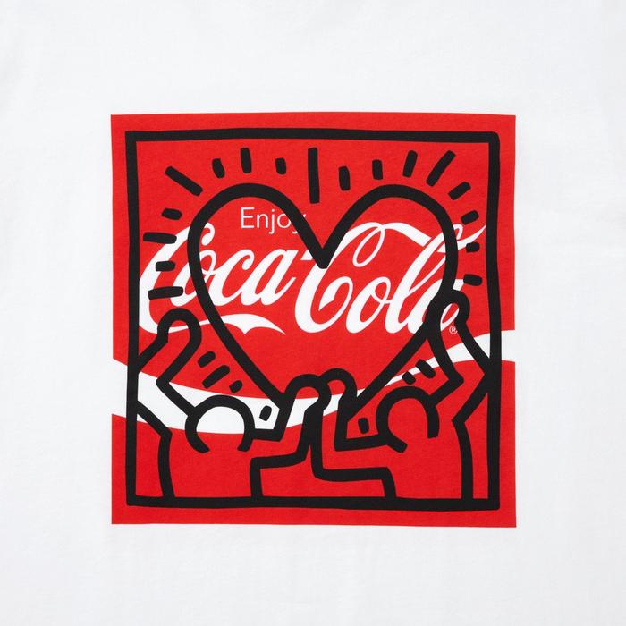 Keith Haring X Coca-Cola Футболка Свободного Кроя цвет: Белый
