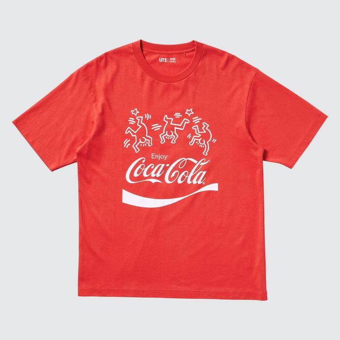 Keith Haring X Coca-Cola Футболка Свободного Кроя цвет: Красный
