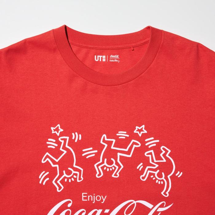 Keith Haring X Coca-Cola Футболка Свободного Кроя цвет: Красный