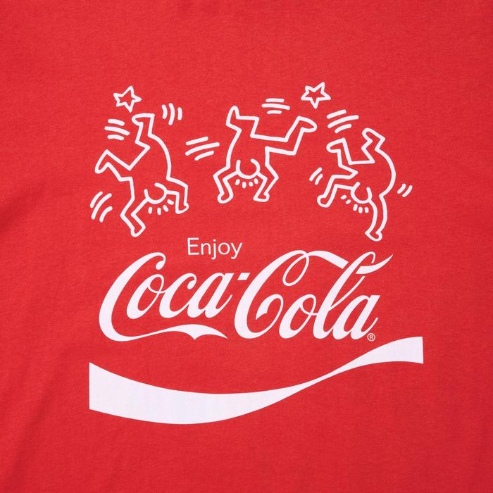 Keith Haring X Coca-Cola Футболка Свободного Кроя цвет: Красный