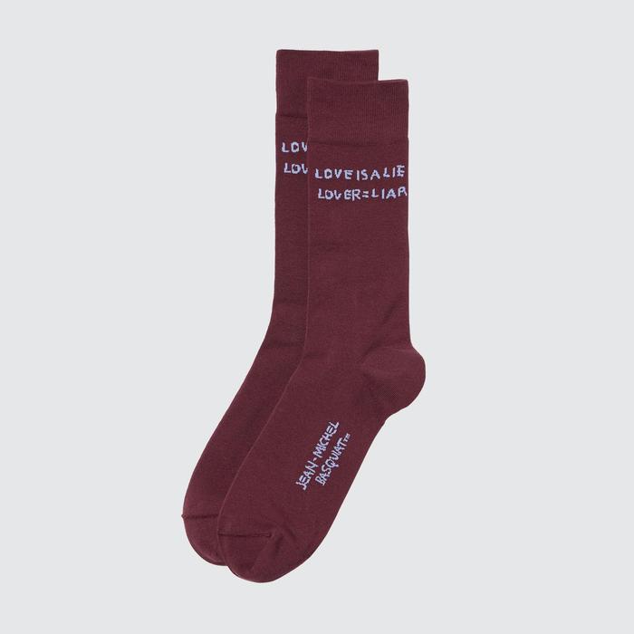 Носки J.M. Basquiat цвет: Винный