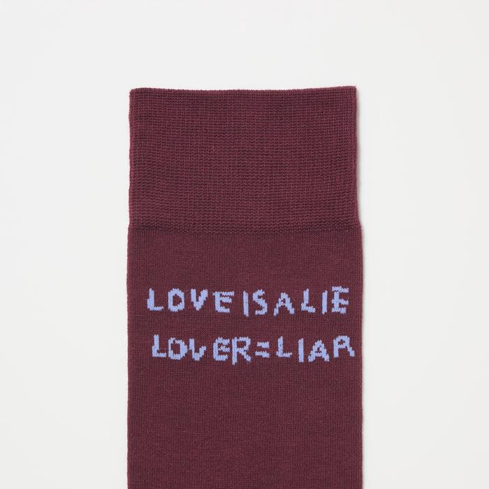 Носки J.M. Basquiat цвет: Винный