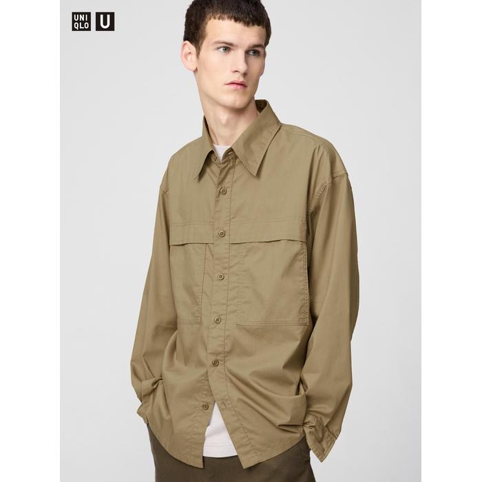 Утилитарная рубашка oversized цвет: Хаки