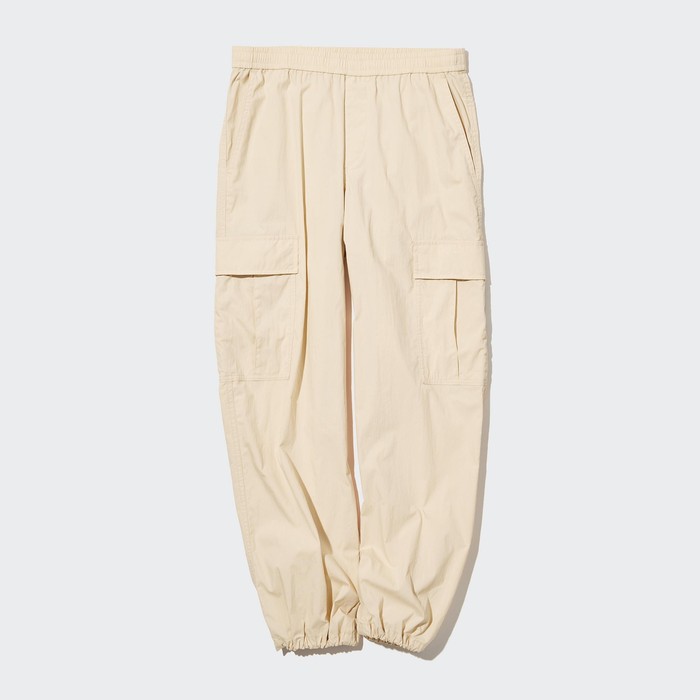 Легкие широкие брюки карго цвет: Бежевый