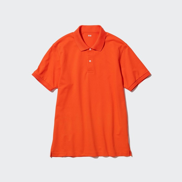 Рубашка-поло из пике dry цвет: Оранжевый