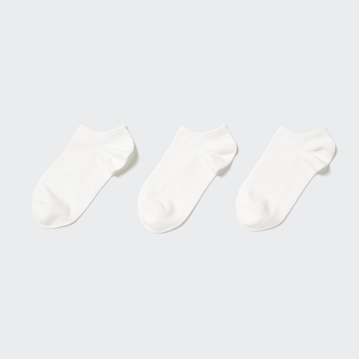 Короткие носки (три пары) цвет: Белый