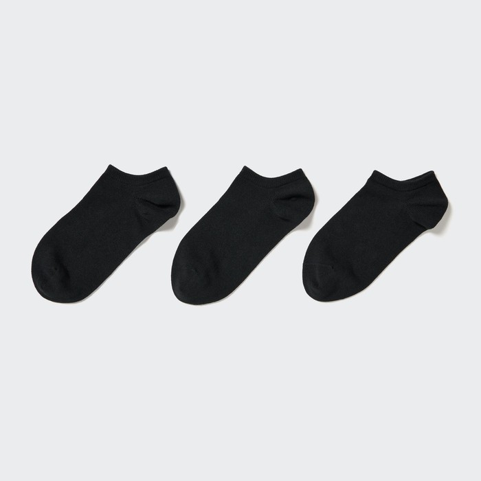 Короткие носки (три пары) цвет: Чёрный