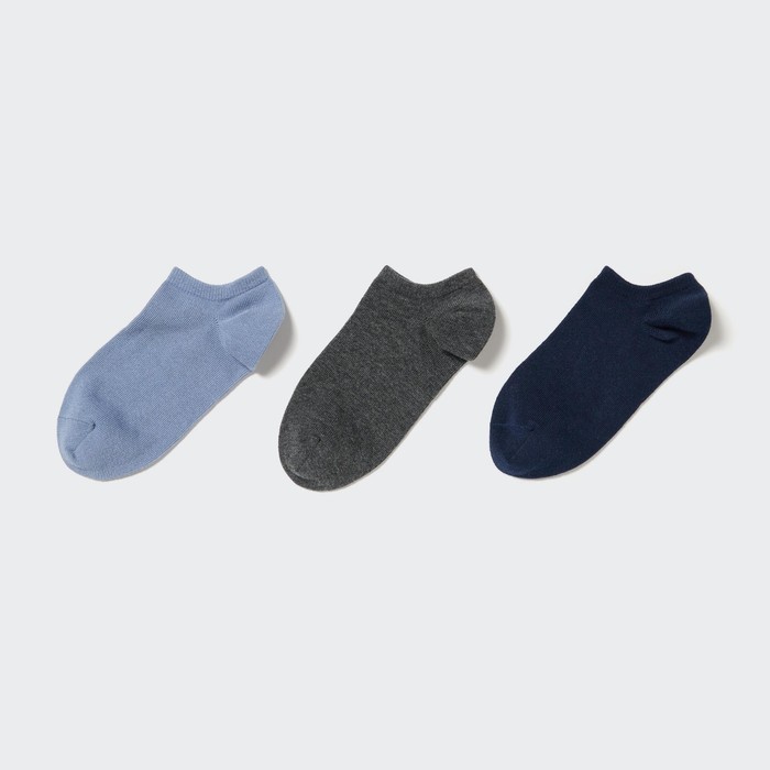 Короткие носки (три пары) цвет: Синий