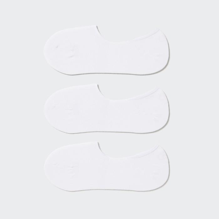 Невидимые носки без показа (три пары) цвет: Белый