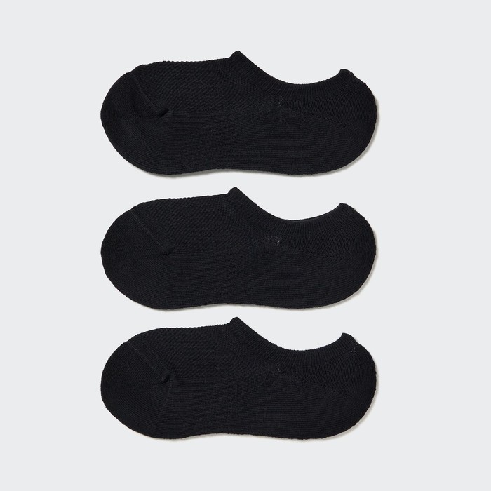 Спортивные носки-невидимки (три пары) цвет: Чёрный