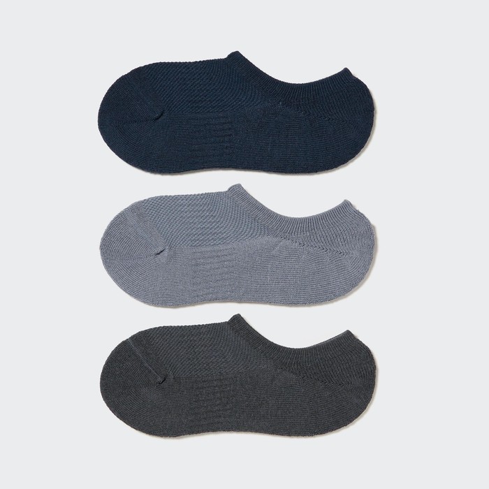 Спортивные носки-невидимки (три пары) цвет: Синий