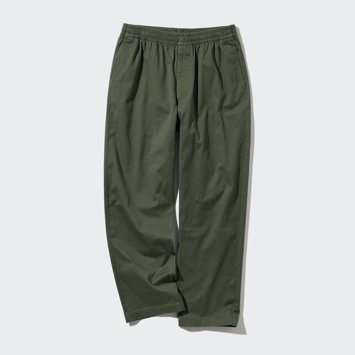 Хлопчатобумажные брюки свободного кроя длиной до щиколоток цвет: Зелёный