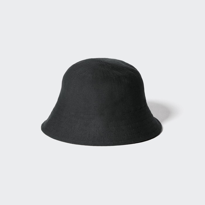 Вязаная шапочка-ведерко цвет: Чёрный