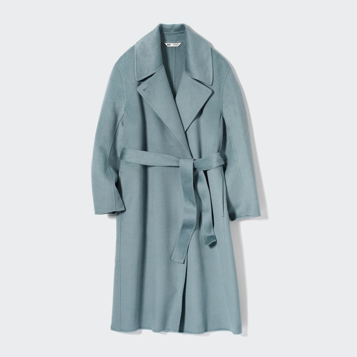 Пальто-накидка из полушерстяной смеси цвет: Зелёный