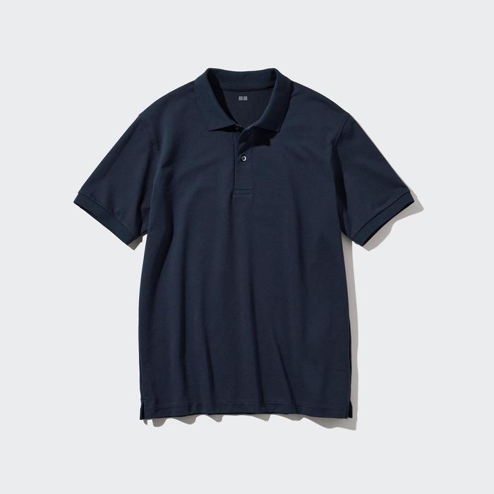 Рубашка-поло из пике dry цвет: Синий