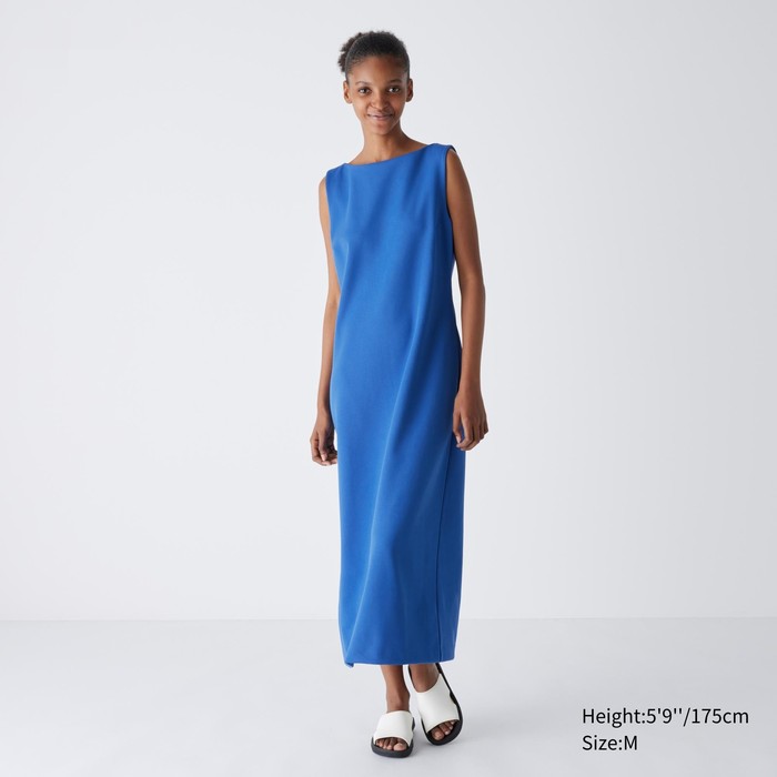 Платье без рукавов из крепового джерси цвет: Синий
