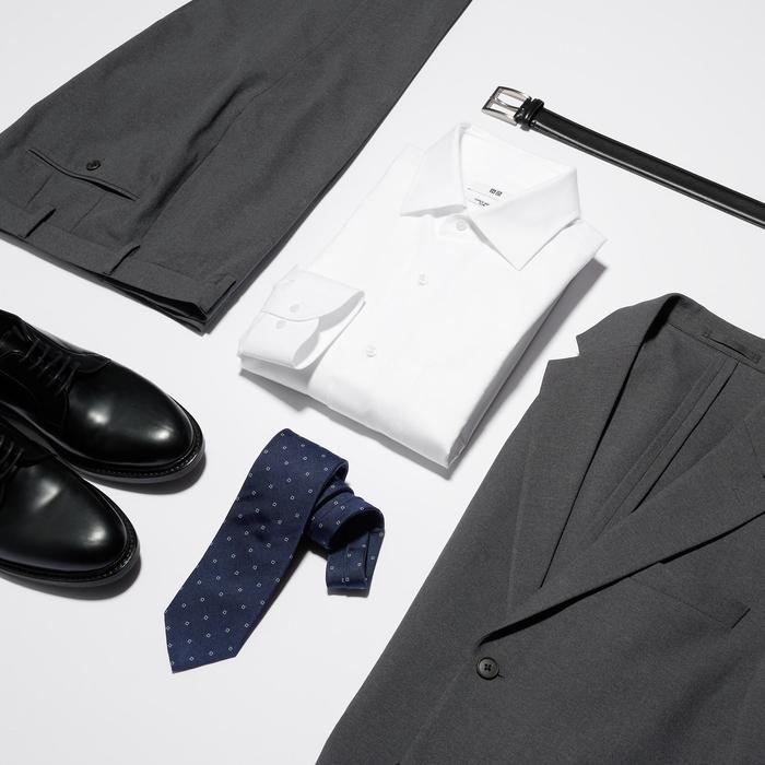 Рубашка Slim Fit Super Non-Iron с полушироким воротником цвет: Чёрный