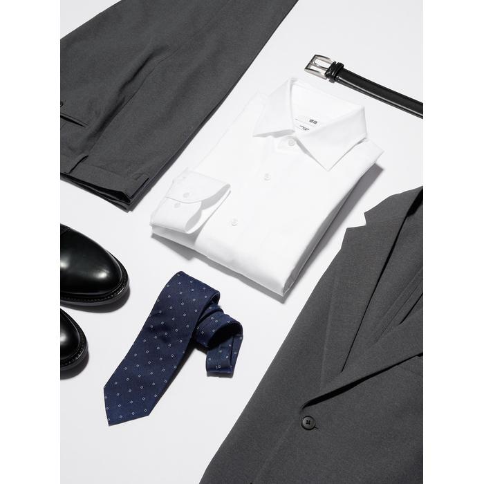 Рубашка Slim Fit Super Non-Iron с полушироким воротником цвет: Белый