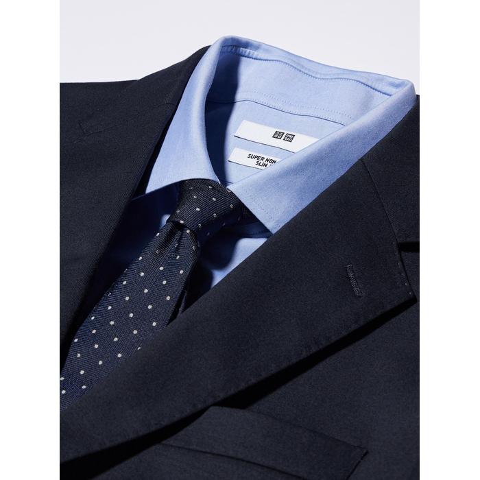 Рубашка Slim Fit Super Non-Iron с полушироким воротником цвет: Белый