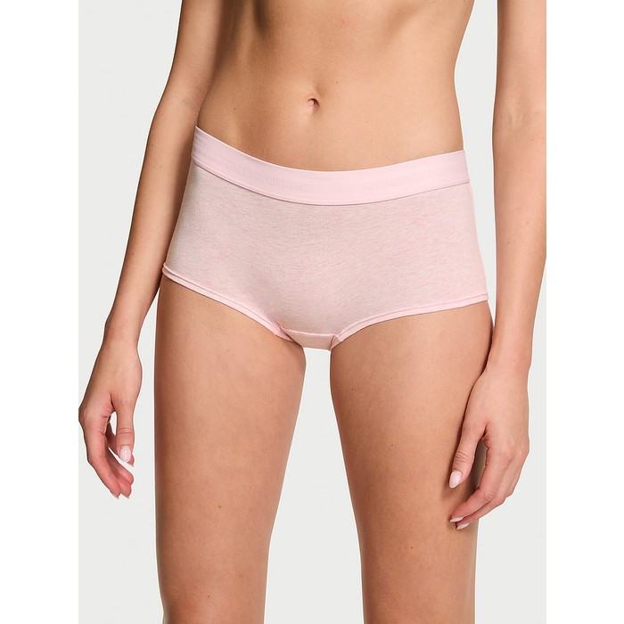 хлопчатобумажные трусики с логотипом boyshort