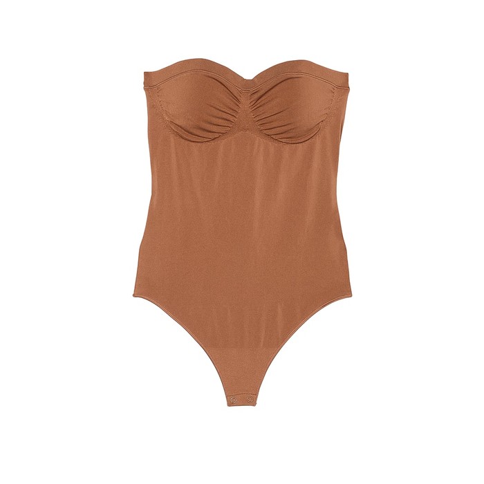 Корректирующее белье от Victoria SeamlessShaping™, боди без бретелек