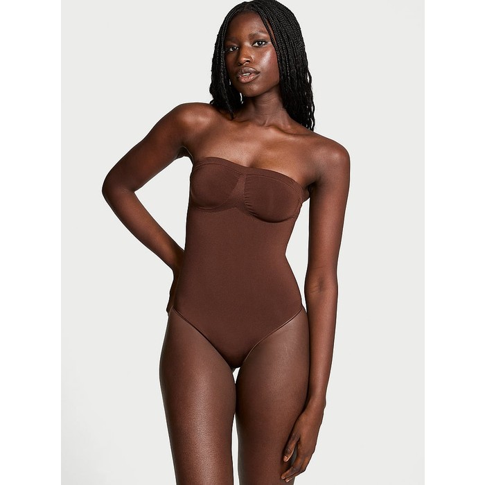 Корректирующее белье от Victoria SeamlessShaping™, боди без бретелек