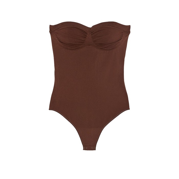 Корректирующее белье от Victoria SeamlessShaping™, боди без бретелек