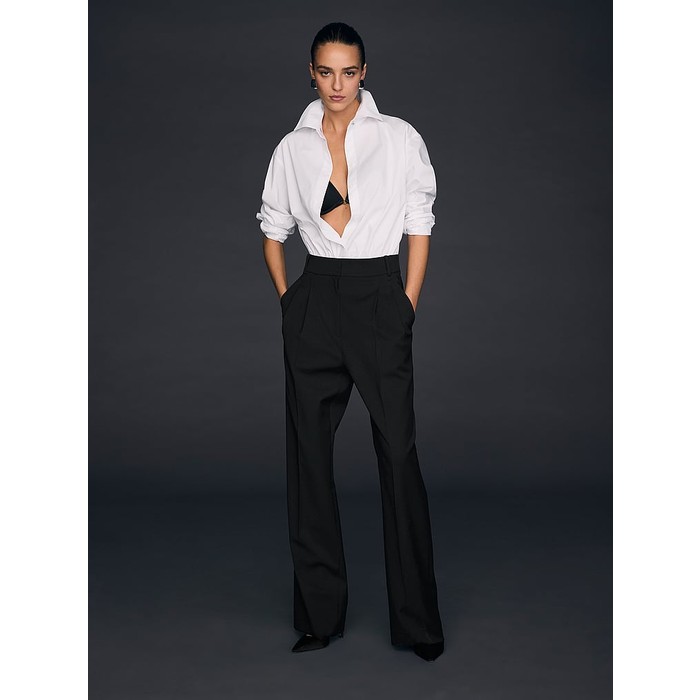 Брюки Atelier Victoria's Secret X Altuzarra с широкими штанинами, сшитые на заказ