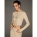 Укороченный кардиган тонкой вязки Atelier Victoria's Secret X Altuzarra, выполненный крючком