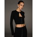 Укороченный кардиган тонкой вязки Atelier Victoria's Secret X Altuzarra, выполненный крючком