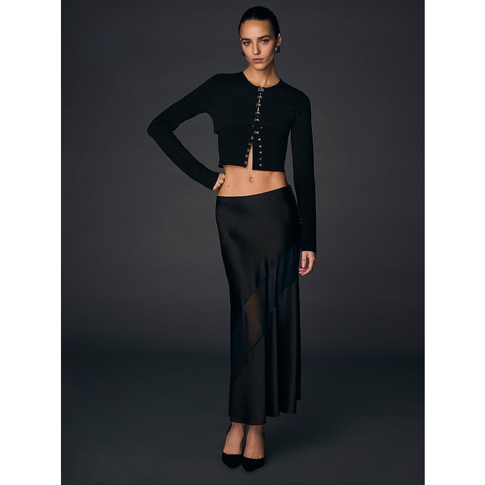 Укороченный кардиган тонкой вязки Atelier Victoria's Secret X Altuzarra, выполненный крючком