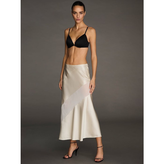 Атласная юбка косого кроя от Atelier Victoria's Secret X Altuzarra